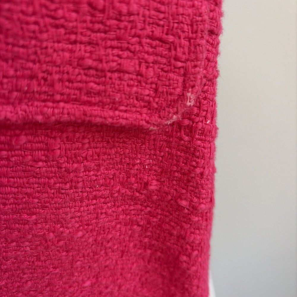 ZARA Fuchsia Tweed Textured Romper Playsuit Size M B21 - Picture 4 of 10